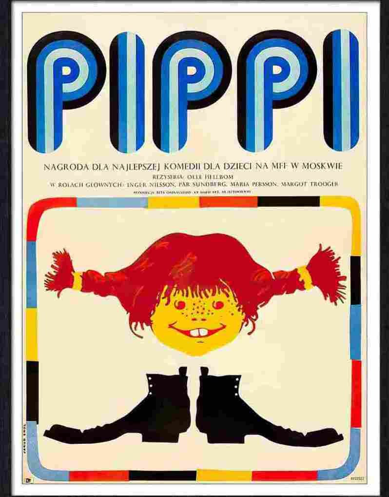 03 pippi longstocking polish poster Advert A4 Photo Print