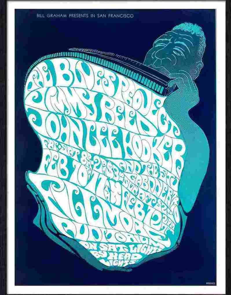 03 the blues project jimmy reed john lee hooker psychedelic concer Advert A4 Photo Print