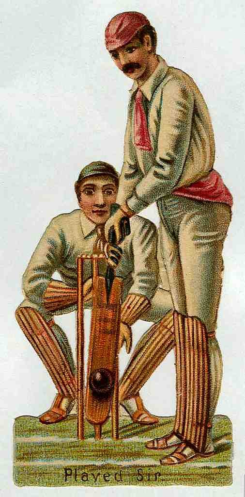 030 Cricket 1 Vintage A4 Photo Print