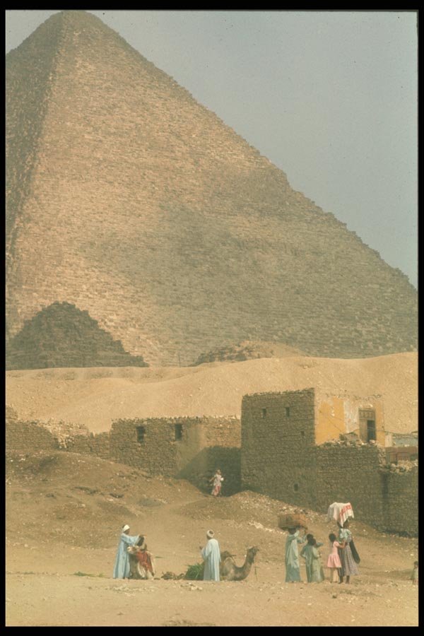 030004 Khufu Pyramid Giza Plateau, Cairo A4 Photo Print