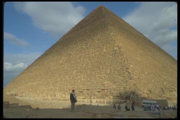 030007 Khufu Pyramid Giza Plateau, Cairo A4 Photo Print