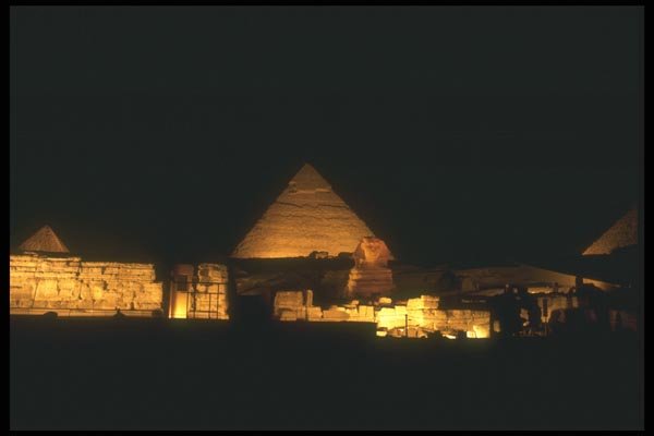 030021 Khafre Pyramid And Sphinx Giza, Cairo A4 Photo Print