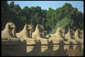 030024 Ram Headed Sphinxes, Karnak A4 Photo Print