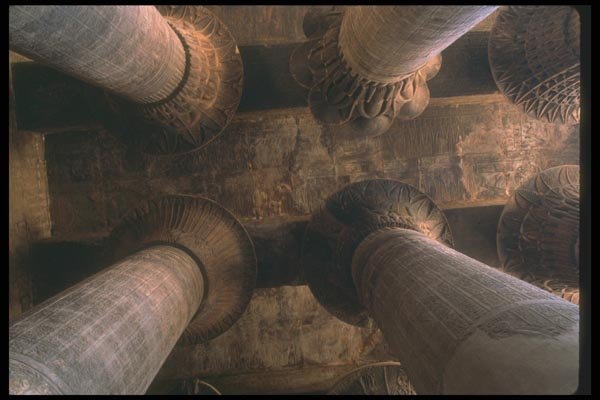 030062 Columns Hypostyle Hall, Edfu A4 Photo Print