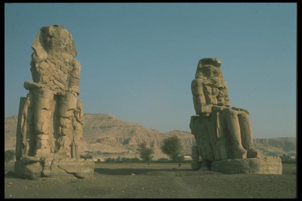 030070 Colossi Of Amonhotep III, Thebes A4 Photo Print