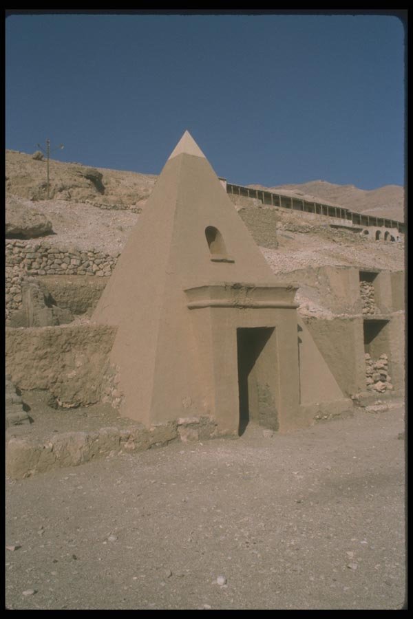 030078 Small Pyramid Deir El Medina A4 Photo Print