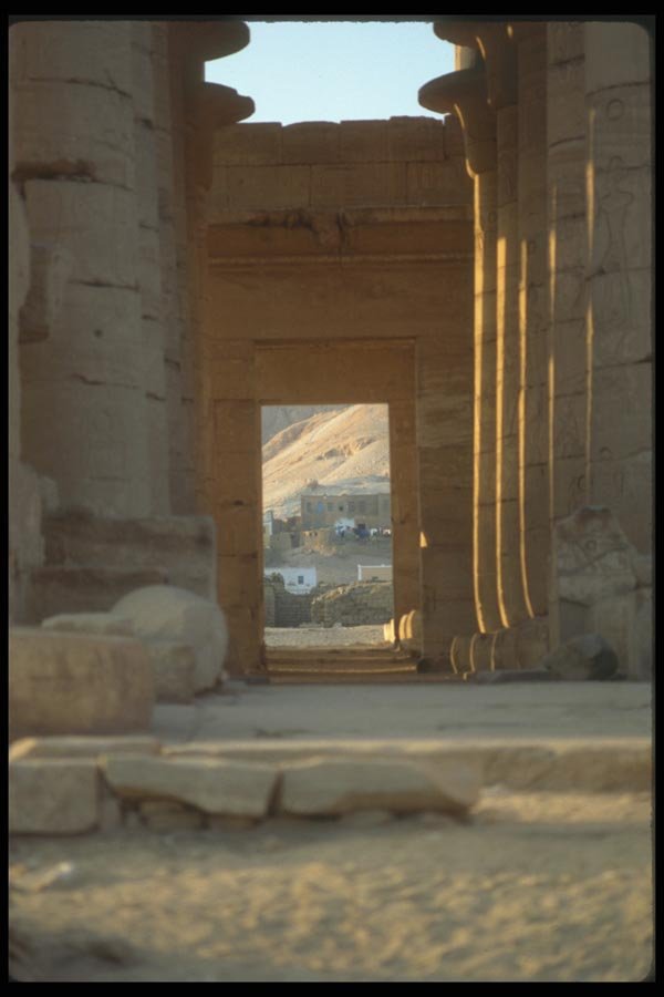 030079 Hypostyle Hall West Bank, Thebes A4 Photo Print