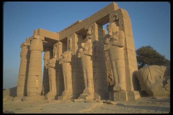 030087 Osiride Columns Of Ramesses II A4 Photo Print