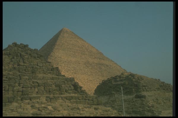 030097 Khufu Pyramid With Queens' Pyramids A4 Photo Print