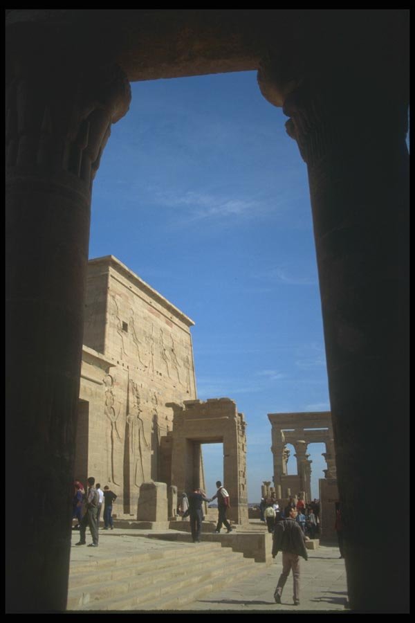 030099 Outer Courtyard Isis Temple, Aswan A4 Photo Print