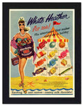 031 white heather chocolates 1950s 2 Vintage Advert A4 Photo Print