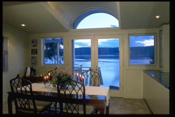 031018 Dining Room With View Of Sound A4 Photo Print