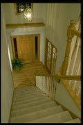031039 Looking Down Stairway To Front Door A4 Photo Print