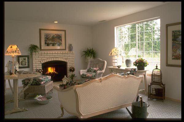 031048 Morning Room With Wicker Furnishings A4 Photo Print