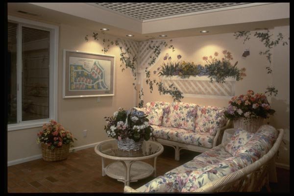 031053 Floral Room A4 Photo Print