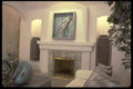 031055 White Fireplace With Collage A4 Photo Print