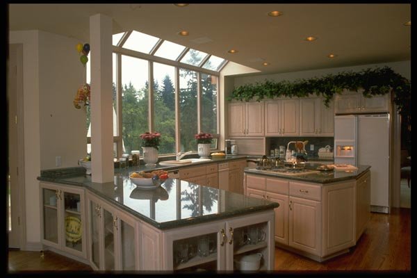 031074 Skylighted Kitchen A4 Photo Print
