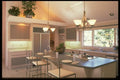 031076 Breakfast Bar With Chrome Chairs A4 Photo Print