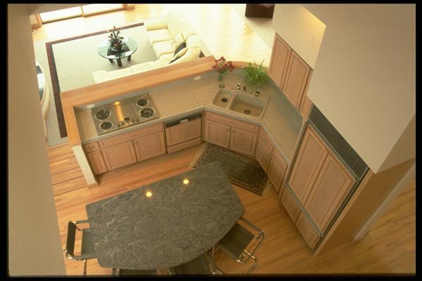 031079 Overhead Of Efficiency Kitchen A4 Photo Print