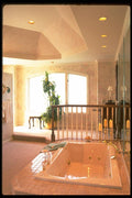 031091 Pink Jacuzzi With Spindled Handrail A4 Photo Print