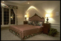 031096 Classic Bedroom With Padded Headboard A4 Photo Print