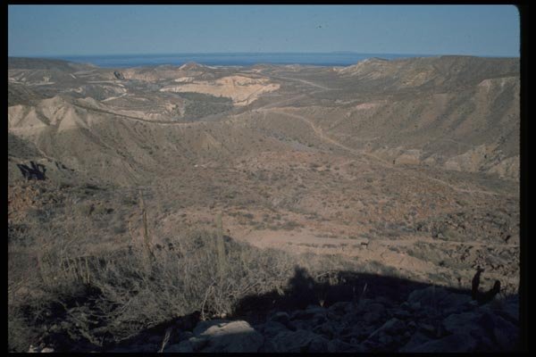 032014 Desert Hills With Water On Horizon A4 Photo Print