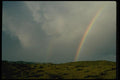 032028 Storm Clouds Behind Rainbow A4 Photo Print