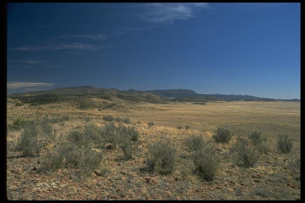 032032 Desert Floor, Hills And Mountains A4 Photo Print