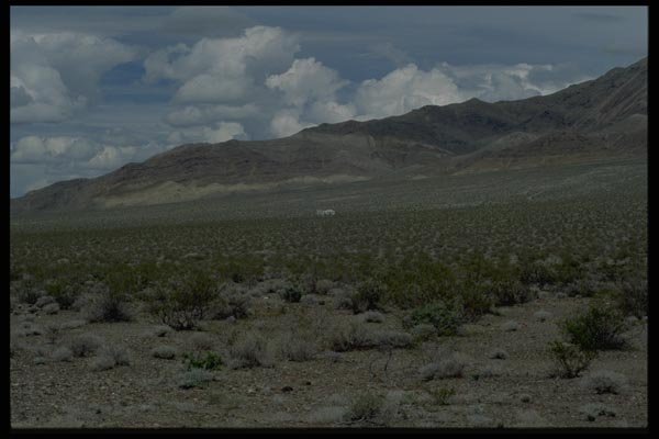 032072 Abandoned House On Desert Floor A4 Photo Print