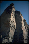 032092 Vertically Seamed And Fractured Rocks A4 Photo Print