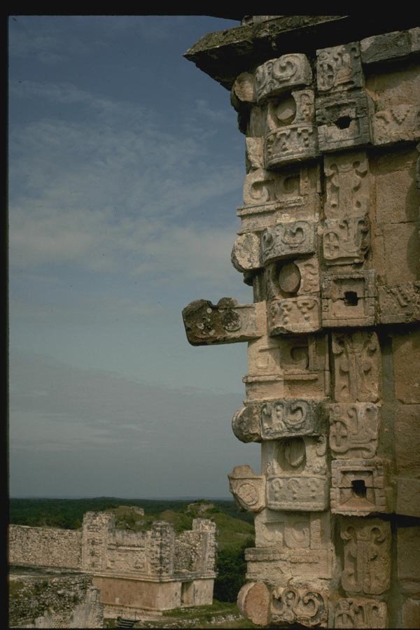 033005 Chac Rain God, Sculpture On Nunnery, Uxmal A4 Photo Print