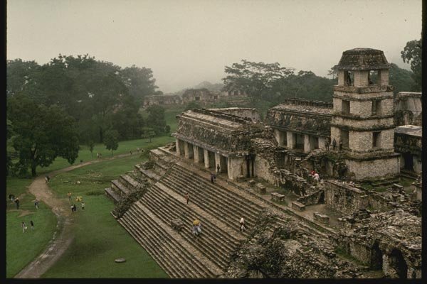 033013 Palace 7th Century Mayan Ruins, Palenque A4 Photo Print