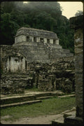 033016 Pyramid With Tomb Of Pacal, Mayan, Palenque A4 Photo Print