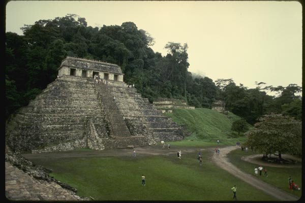 033018 Temple Of The Inscriptions And Pyramid, Palenque A4 Photo Print