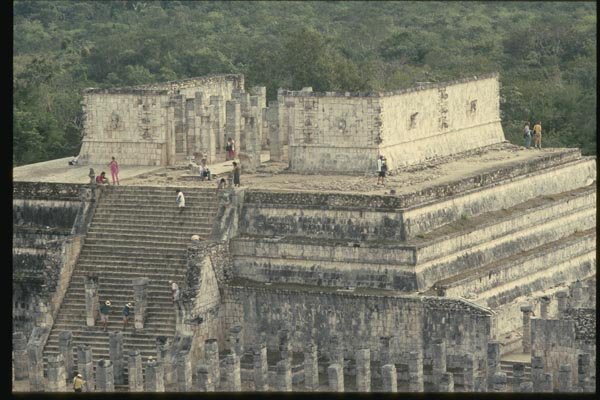 033021 Temple Of The Warriors With Thousand Columns, Chichen Itza A4 Photo Print