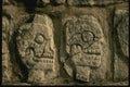 033034 Detailed View Of Sculpture On Wall Of Skulls, Chichen Itza A4 Photo Print
