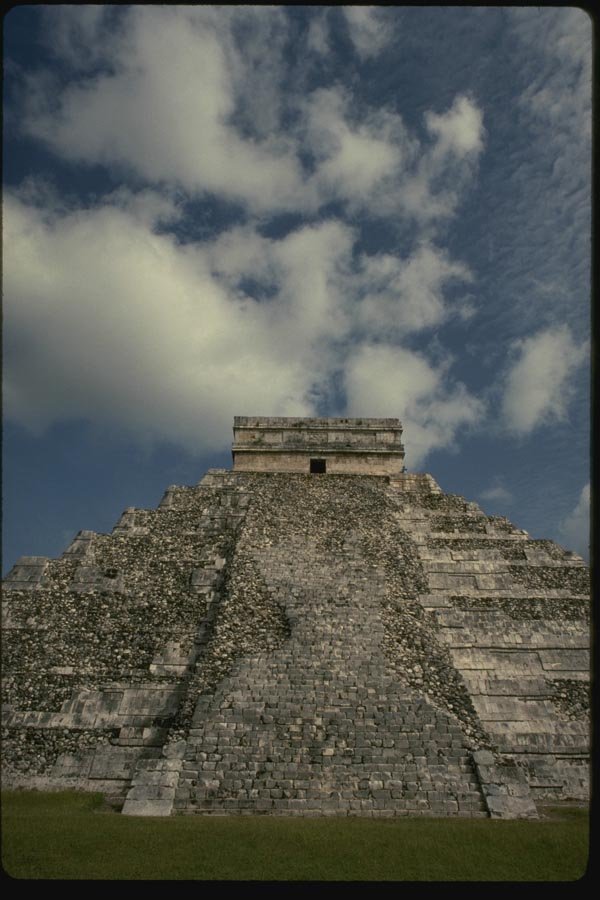 033042 El Castillo 11th Century Mayan Toltec Ruins A4 Photo Print