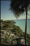033052 Distant View Of Mayan El Castillo, Tulum A4 Photo Print