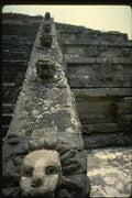 033061 Stylized Serpent Head At Teotihuacan Ruins A4 Photo Print