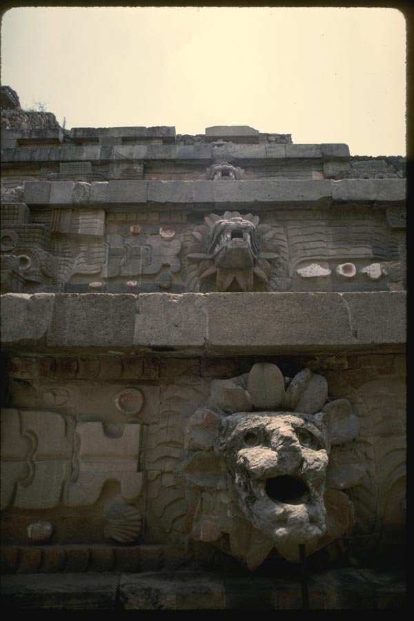 033062 Sculptured Wall At Quetzlcoatl Temple A4 Photo Print