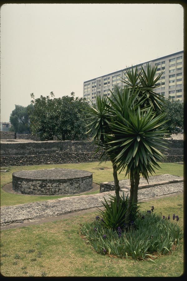 033081 Aztec Ceremonial Platform At Plaza Of Three Cultures A4 Photo Print