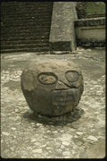 033083 Round Stone Face, Cholula A4 Photo Print