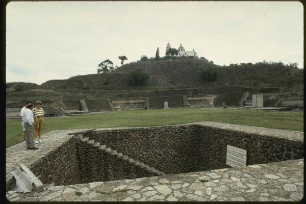 033085 Archaeological View, Cholula A4 Photo Print