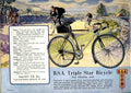 034 Bsa Triple Star Bicycle Vintage A4 Photo Print