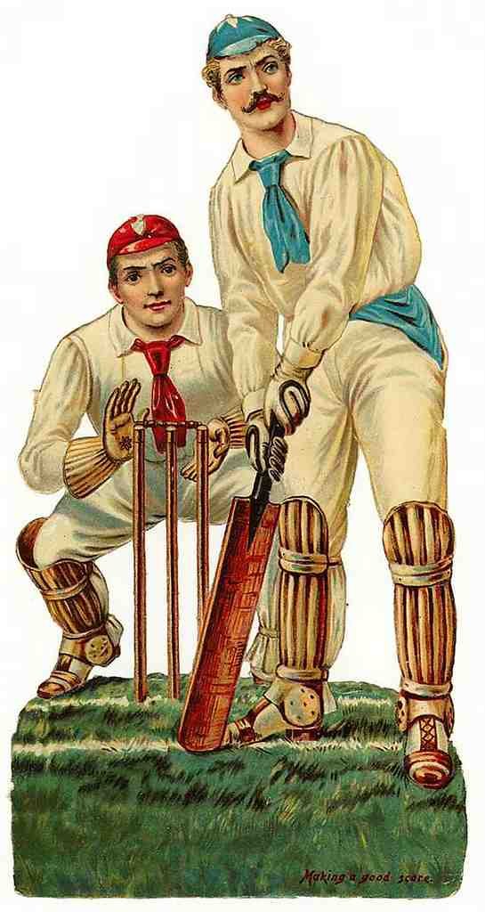034 Cricket 5 Vintage A4 Photo Print