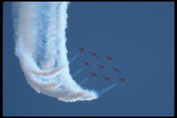 034054 BAe Hawk T.Mk 1A  The Red Arrows, Royal Air Force A4 Photo Print