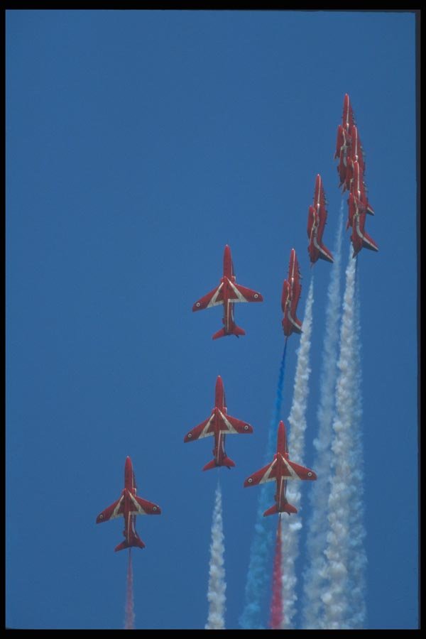 034082 BAe Hawk T.Mk 1A  The Red Arrows, Royal Air Force A4 Photo Print