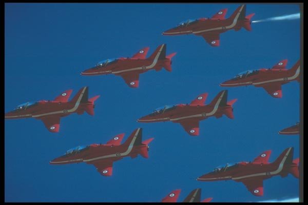 034096 BAe Hawk T.Mk 1A  The Red Arrows, Royal Air Force A4 Photo Print