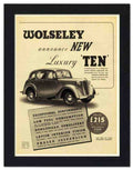 036 wolseley ten car 1940s 2 Vintage Advert A4 Photo Print