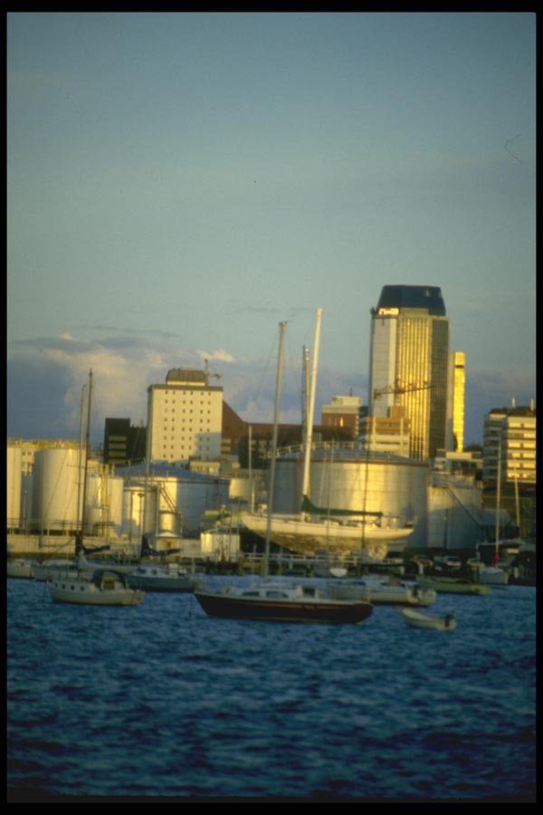 036028 City Skyline, Auckland, North Island A4 Photo Print